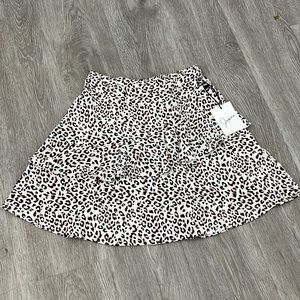 Leopard print skirt